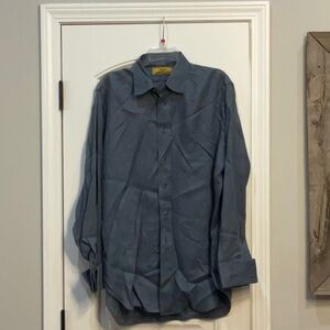 Men's Blue Dress Shirt